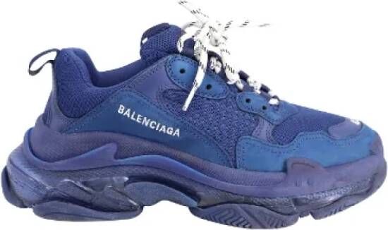 Balenciaga Vintage Pre-owned Plastic sneakers Blue Dames