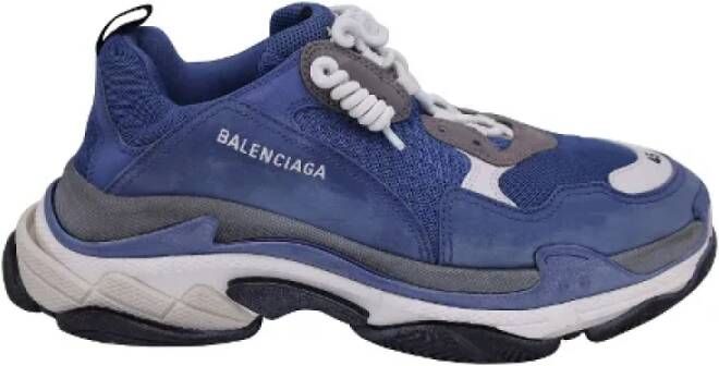 Balenciaga Vintage Pre-owned Plastic sneakers Blue Heren