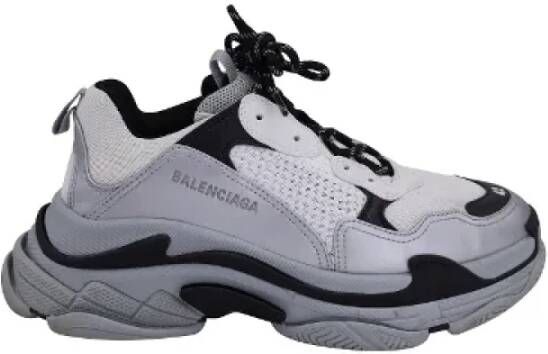 Balenciaga Vintage Pre-owned Plastic sneakers Gray Heren
