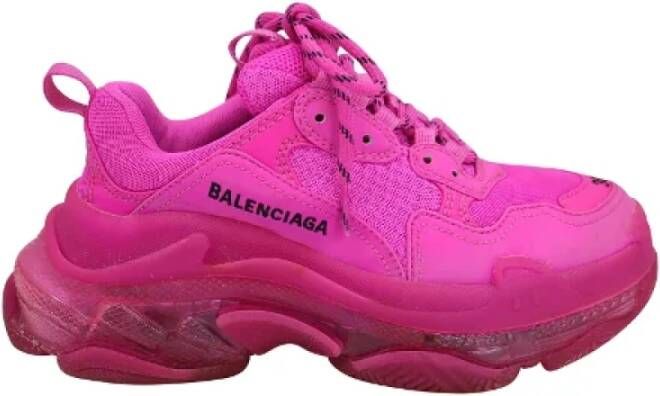 Balenciaga Vintage Pre-owned Plastic sneakers Pink Dames