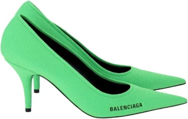 Balenciaga Vintage Pre-owned Polyester heels Green Dames