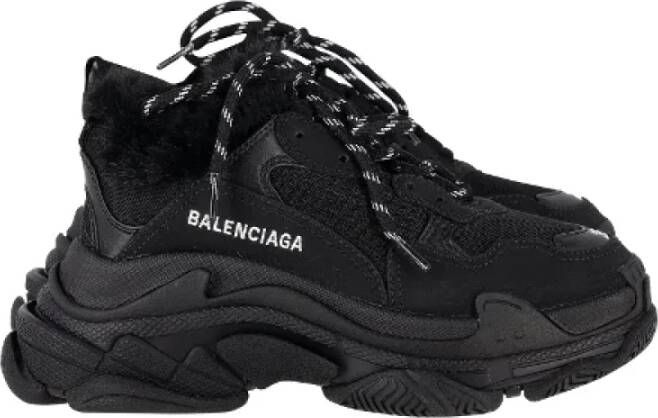 Balenciaga Vintage Pre-owned Polyester sneakers Black Dames