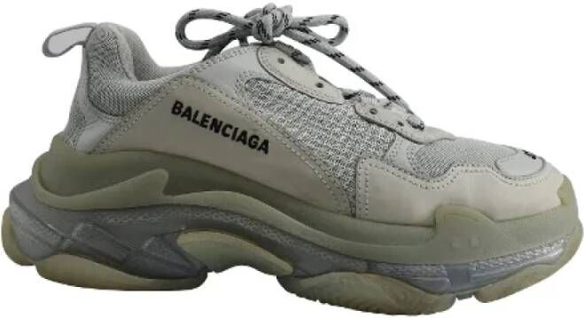 Balenciaga Vintage Pre-owned Polyester sneakers Gray Heren