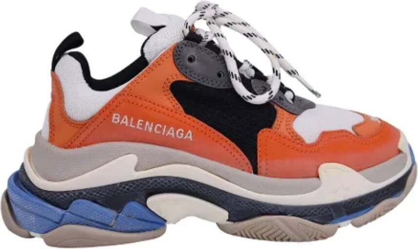 Balenciaga Vintage Pre-owned Polyester sneakers Orange Heren