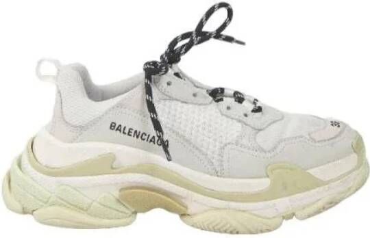 Balenciaga Vintage Pre-owned Polyester sneakers White Heren