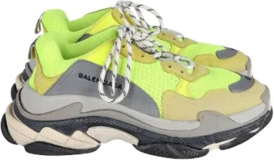 Balenciaga Vintage Pre-owned Polyester sneakers Yellow Dames