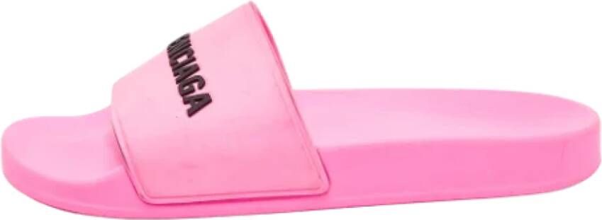 Balenciaga Vintage Pre-owned Rubber flats Pink Dames