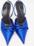 Balenciaga Vintage Pre-owned Satin heels Blue Dames - Thumbnail 1