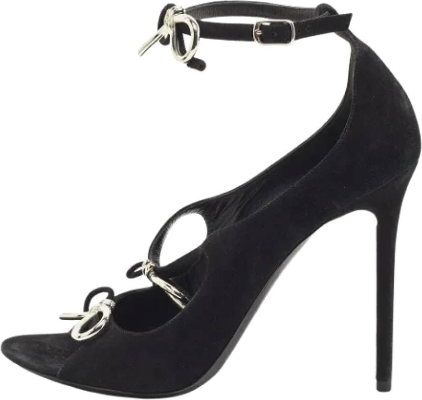 Balenciaga Vintage Pre-owned Suede heels Black Dames