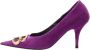Balenciaga Vintage Pre-owned Velvet heels Purple Dames - Thumbnail 1