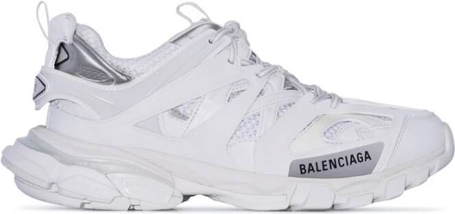 Balenciaga Witte Reflecterende Track Sneakers White Dames