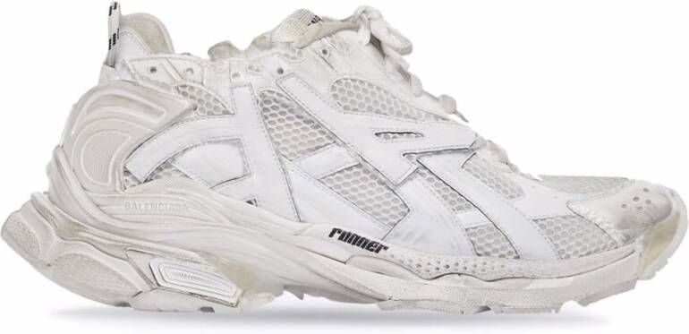 Balenciaga Witte Runner Lage Sneakers White Heren