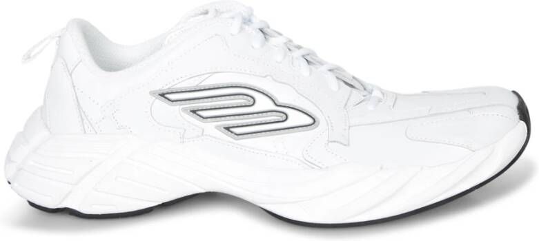 Balenciaga Witte Sneakers met Geometrische Details