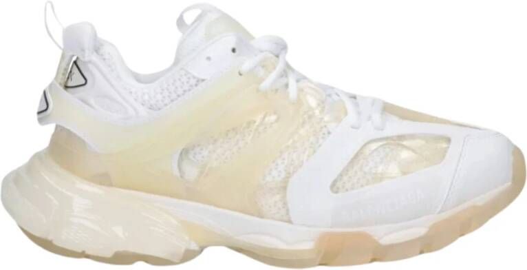 Balenciaga Witte sneakers met heldere zool Modern ontwerp