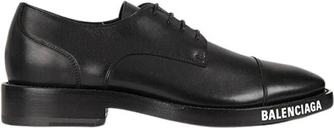 Balenciaga Zachte Derby Schoenen Black Heren