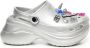 Balenciaga Zilveren Sandalen met Bedels en Logo - Thumbnail 1
