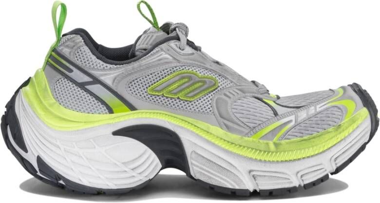 Balenciaga Retro Sneakers in Grijs Wit Groen Multicolor Heren