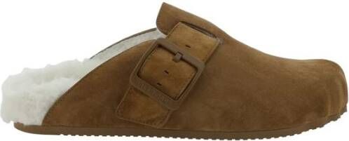 Balenciaga Suède pantoffels zondag Brown Dames