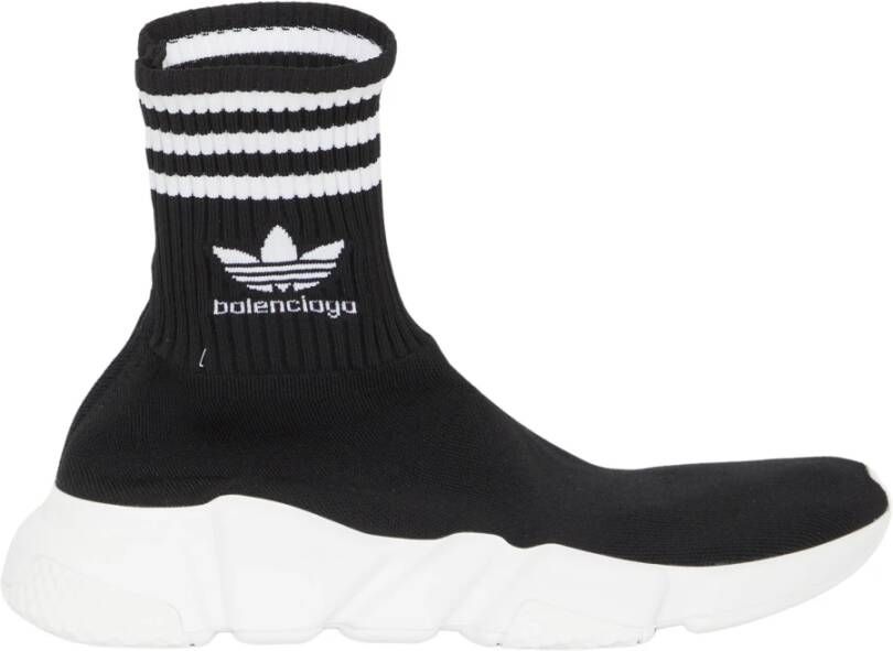 Balenciaga Zwarte hoge sneakers met Adidas samenwerking Black Dames