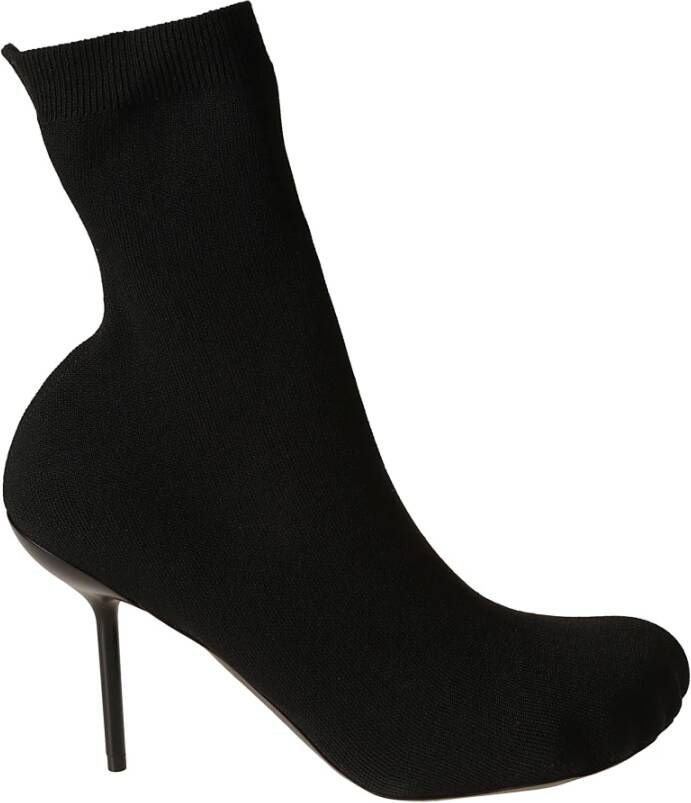 Balenciaga Zwarte Anatomische Bootie Laarzen Black Dames