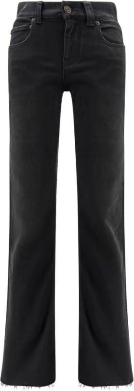 Balenciaga Zwarte Bootcut Broek Slim Fit