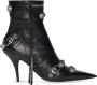 Balenciaga Zwarte leren enkellaarzen Edgy Statement Piece Black Dames - Thumbnail 8
