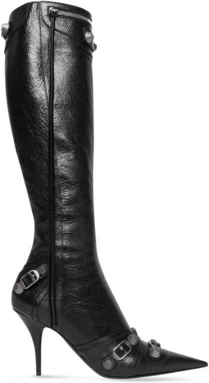 Balenciaga Noir Black Aged Nikel Lambskin Laarzen Black Dames