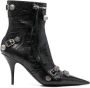 Balenciaga Zwarte enkellaarsjes met studs - Thumbnail 1