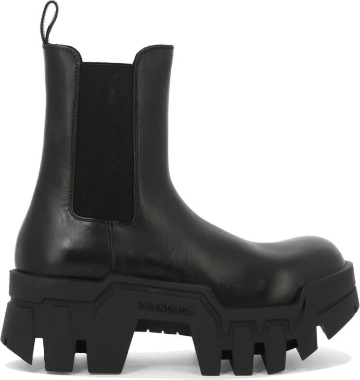 Balenciaga Zwarte enkellaarzen voor vrouwen