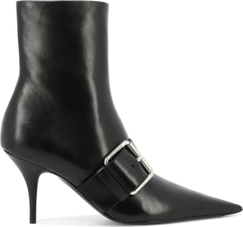 Balenciaga Zwarte enkellaarzen voor vrouwen