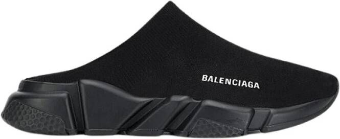 Balenciaga Zwarte Gerecyclede Mesh Mule Black Heren