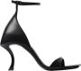 Balenciaga Zwarte hak sandalen modern ontwerp - Thumbnail 1