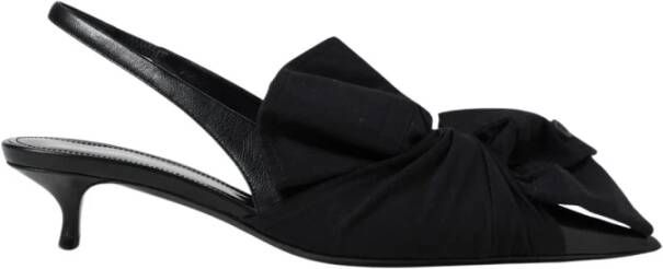 Balenciaga Zwarte Kitten Heel Slingback Pumps