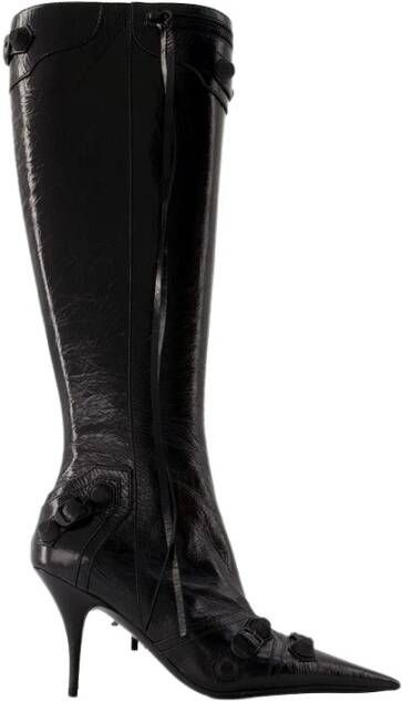 Balenciaga Boots & laarzen Cagole H90 Boots Leather Black in zwart