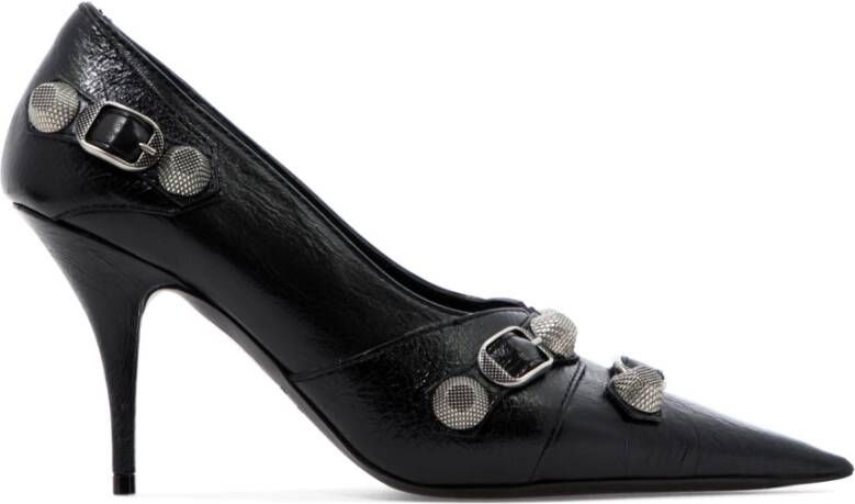 Balenciaga Zwarte Leren Hakken Pumps
