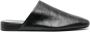 Balenciaga Zwarte Leren Muilen met Ingedrukt Logo Black Heren - Thumbnail 1