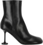 Balenciaga Zwarte Leren Rits Enkellaarzen - Thumbnail 1