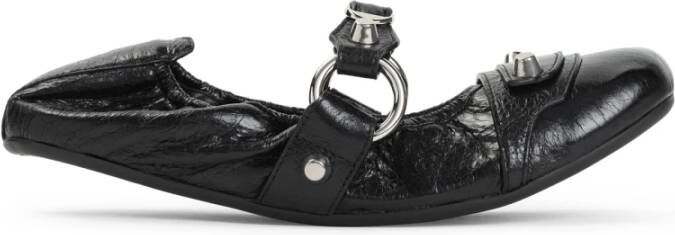 Balenciaga Zwarte Leren Sandalen voor Vrouwen