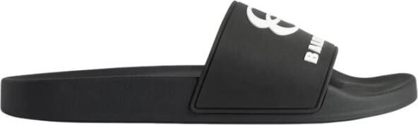 Balenciaga Zwarte Leren Sneakers Heren Stijl