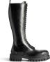 Balenciaga Zwarte Matte Gladleren Veterschoenen - Thumbnail 1