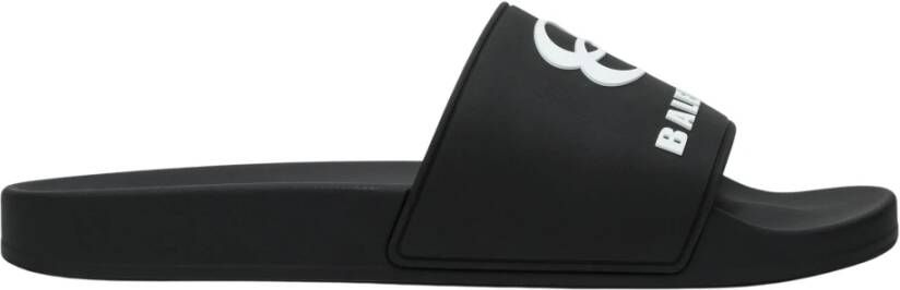Balenciaga Zwarte Sandalen Slides