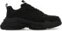 Balenciaga Zwarte Satijnen Triple S Sneakers - Thumbnail 1