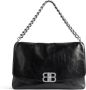 Balenciaga Zwarte Schoudertas met Draaislot - Thumbnail 1