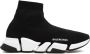 Balenciaga Zwarte Sneakers met 3D Gebreid Bovenwerk - Thumbnail 1