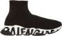 Balenciaga Zwarte Speed Sneakers 3D Gebreid Ontwerp - Thumbnail 1
