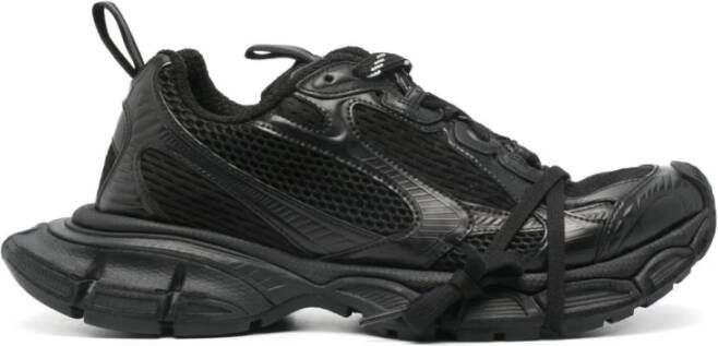 Balenciaga Zwarte Zijde Nylon Sneakers