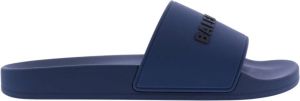 Balenciaga Zwembad schuif rubberbal Blauw Heren