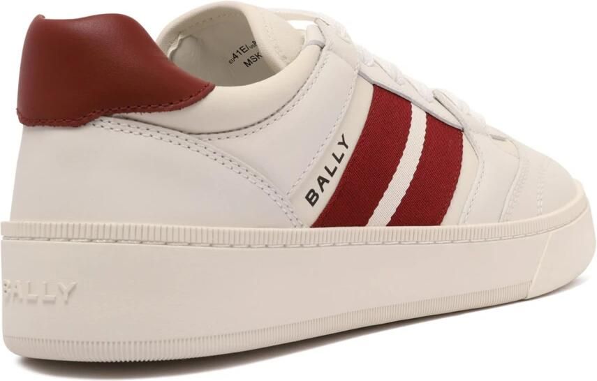 Bally Rode Leren Sneakers Stijlvol en Functioneel White Heren - Foto 3