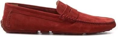 Bally Elegante Bordeaux Leren Loafers voor Mannen Brown Heren