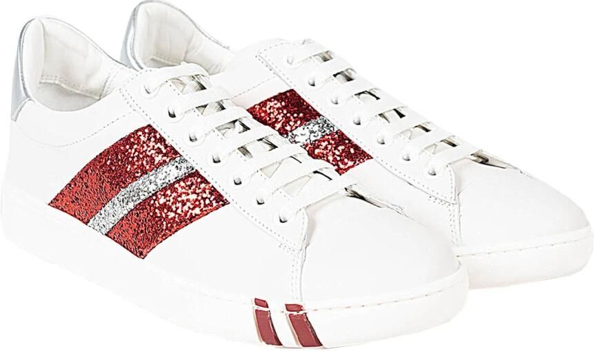 Bally Stijlvolle Sneakers met Comfortabele Veters Wit Dames